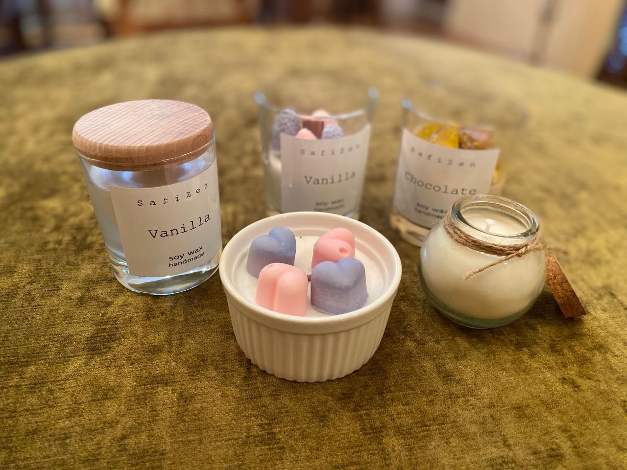 Set of 4 candles Safizen